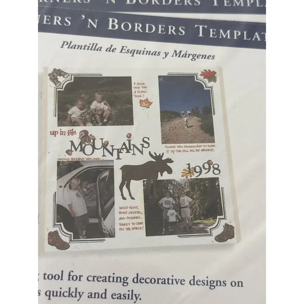 Creative Memories Corners 'n Borders Template Idea Card Consultant Pack of 6 NEW